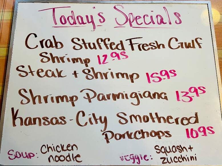 Wauchula Family Restaurant - Wauchula, FL menu_pic