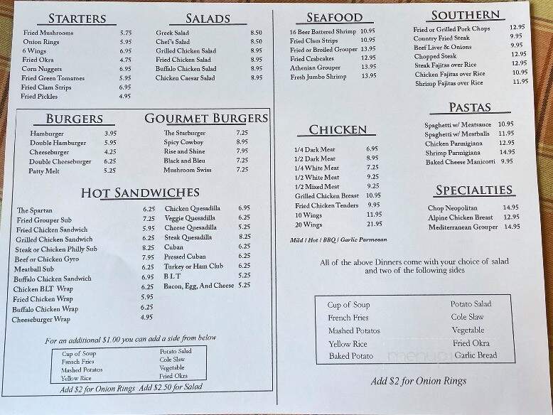 Wauchula Family Restaurant - Wauchula, FL menu_pic