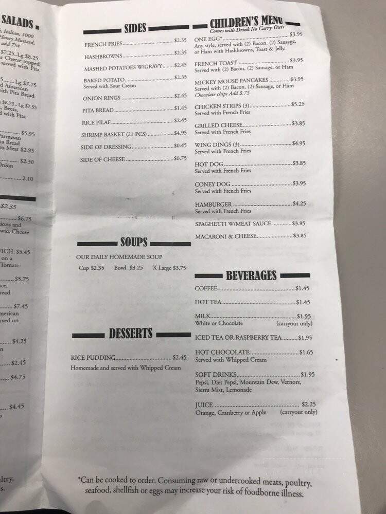 Romeo Coney Island - Romeo, MI menu_pic
