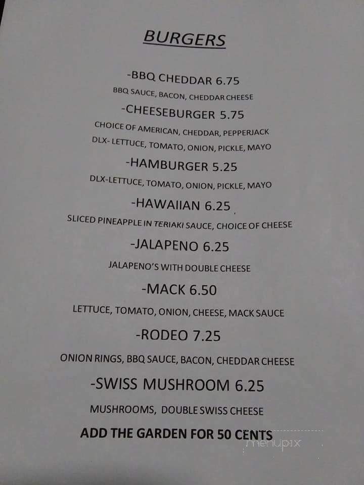 Martha Jo's - Curtis, NE menu_pic