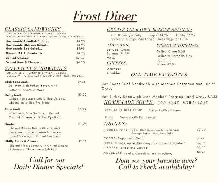 Frost Diner - Warrenton, VA