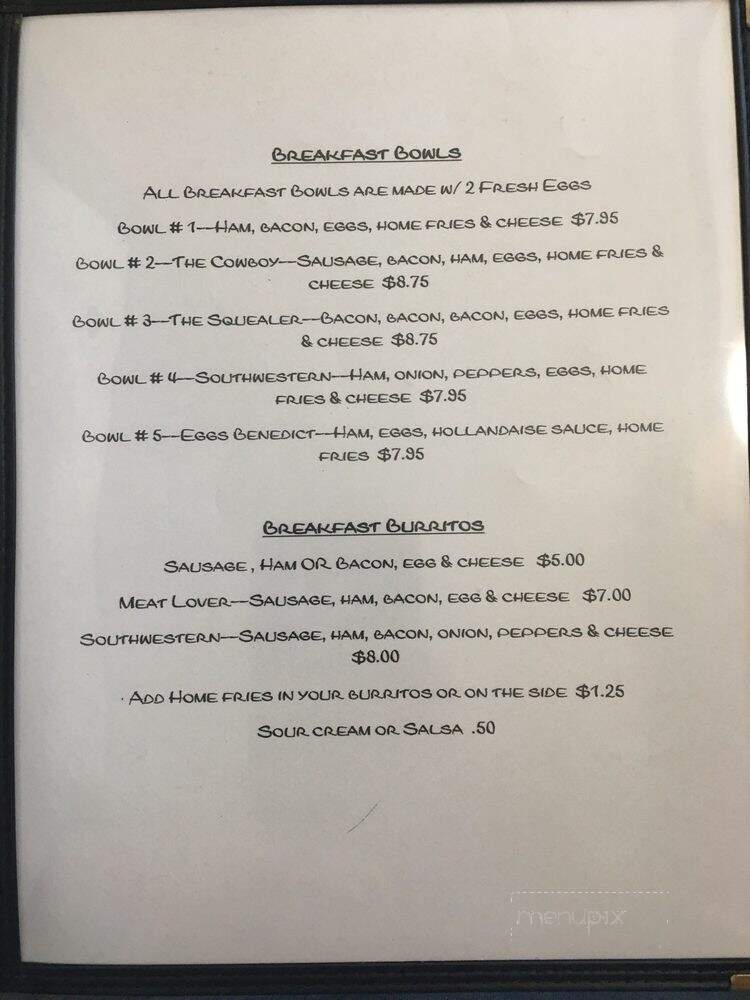 The Red Rooster - Richford, NY menu_pic