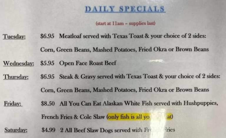 Boonies - Blountville, TN menu_pic