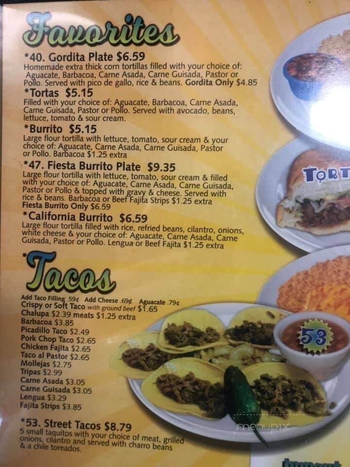 Taqueria Vallarta - Yoakum, TX menu_pic