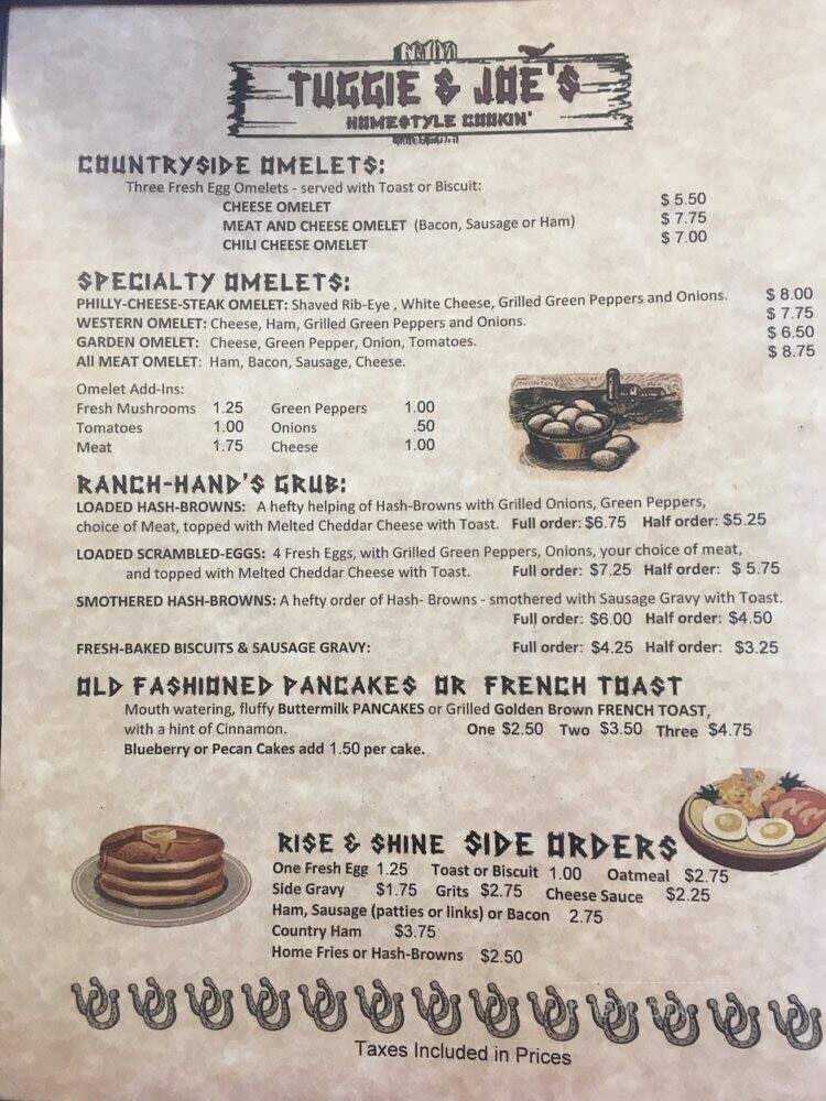 Tuggie & Joe's Cafe - Belle, MO menu_pic
