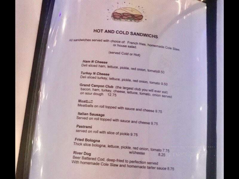River Run Grill Pizza - Ehrenberg, AZ menu_pic