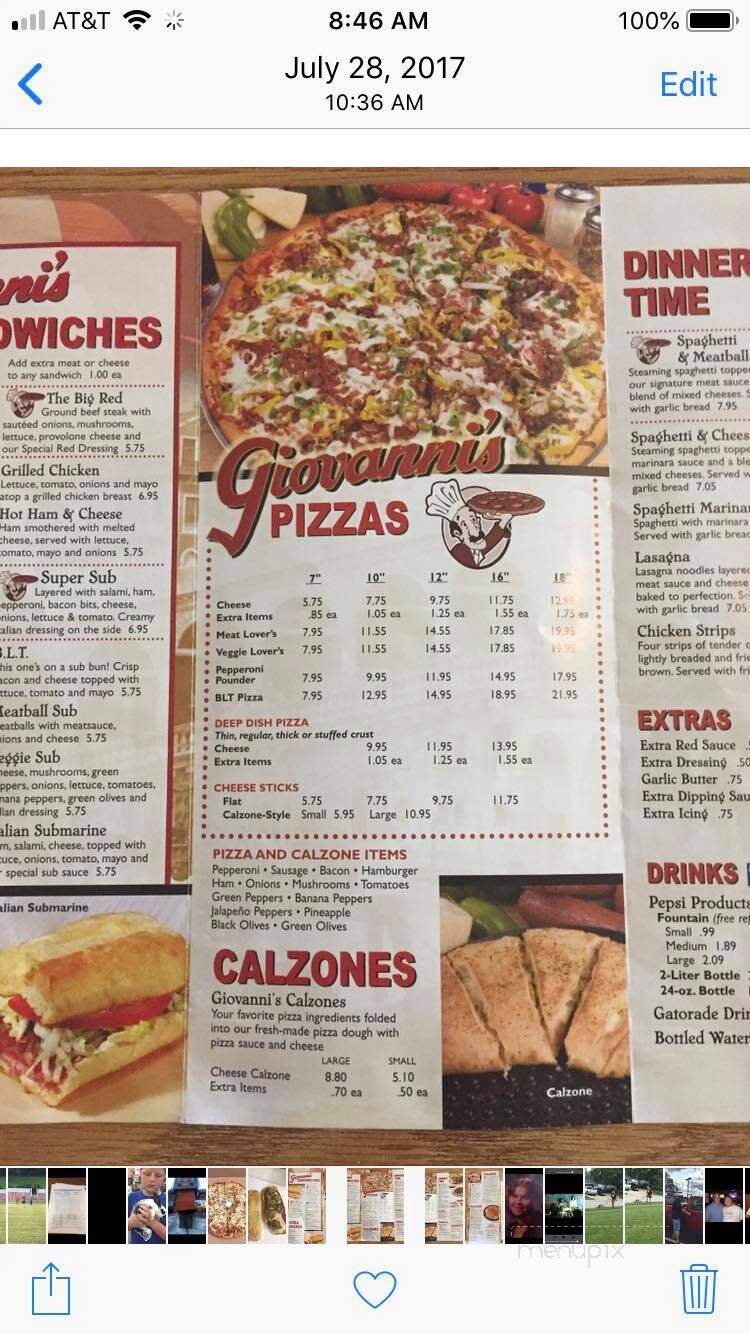Giovanni's Of Rio Grande Pizza - Rio Grande, OH