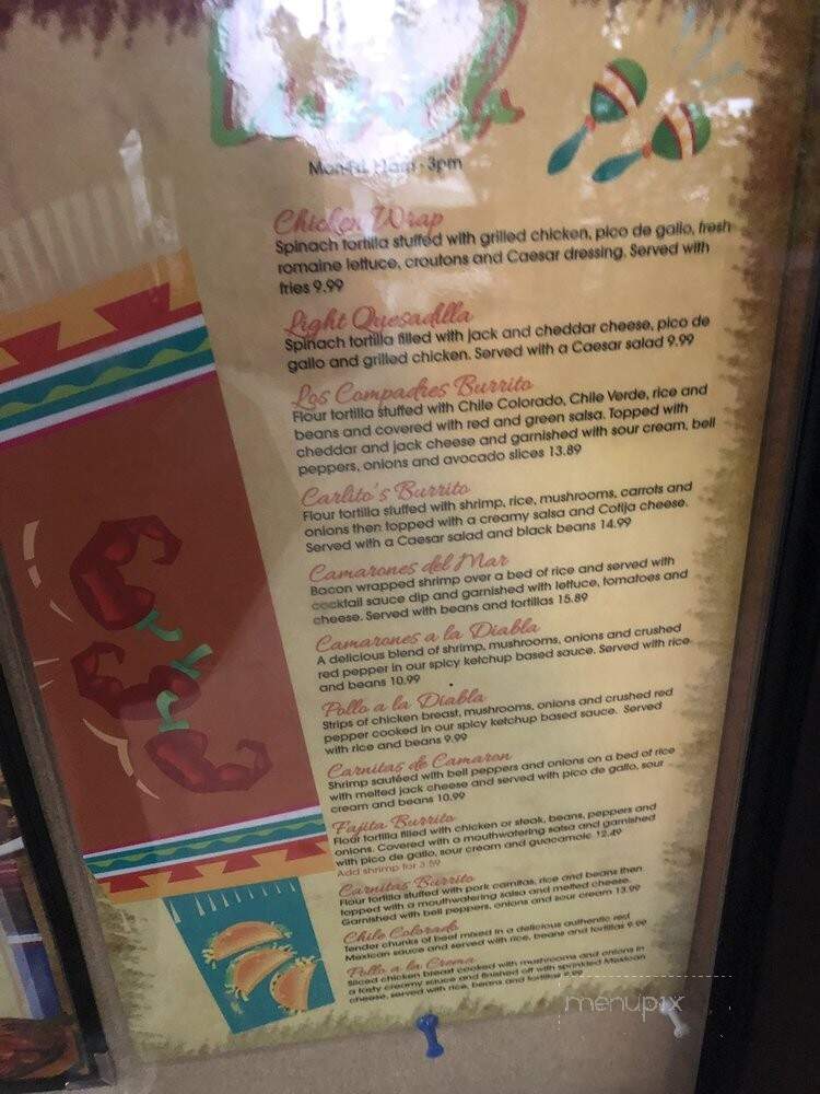 Carlito's Mexican Restaurant - Yuba City, CA menu_pic