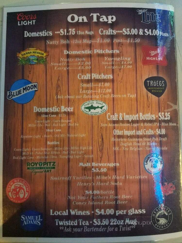 South Mountain Hotel - Fayetteville, PA menu_pic