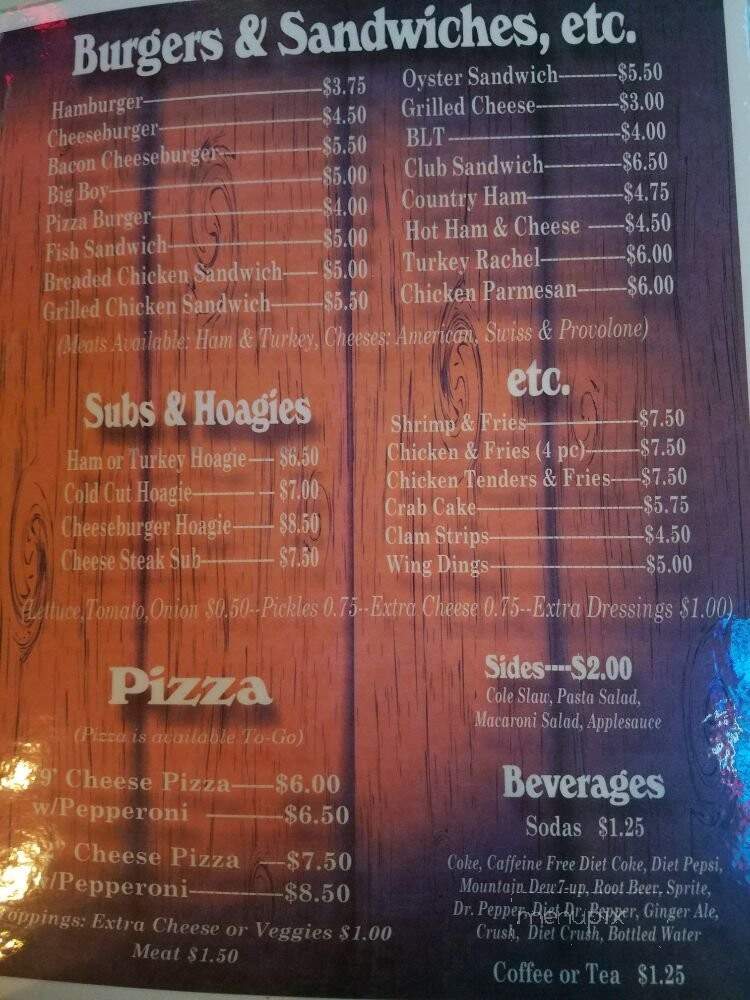 South Mountain Hotel - Fayetteville, PA menu_pic