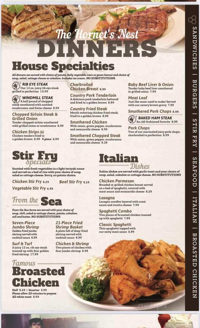 The Hornet's Nest - Heyworth, IL menu_pic