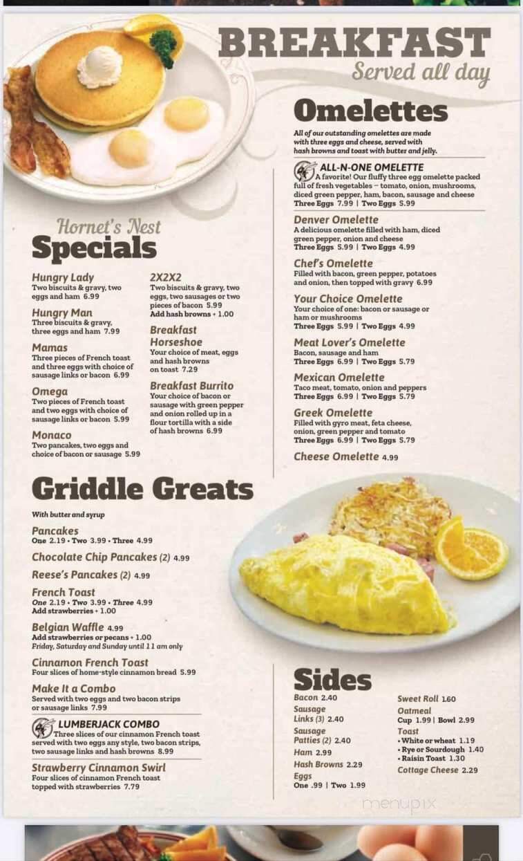 The Hornet's Nest - Heyworth, IL menu_pic