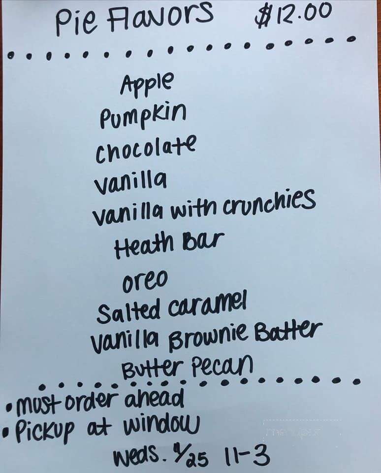 Tall Man's Homemade Ice Cream - Cromwell, CT menu_pic