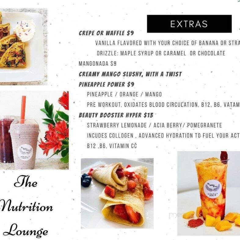 The Nutrition Lounge - Columbus, IN menu_pic