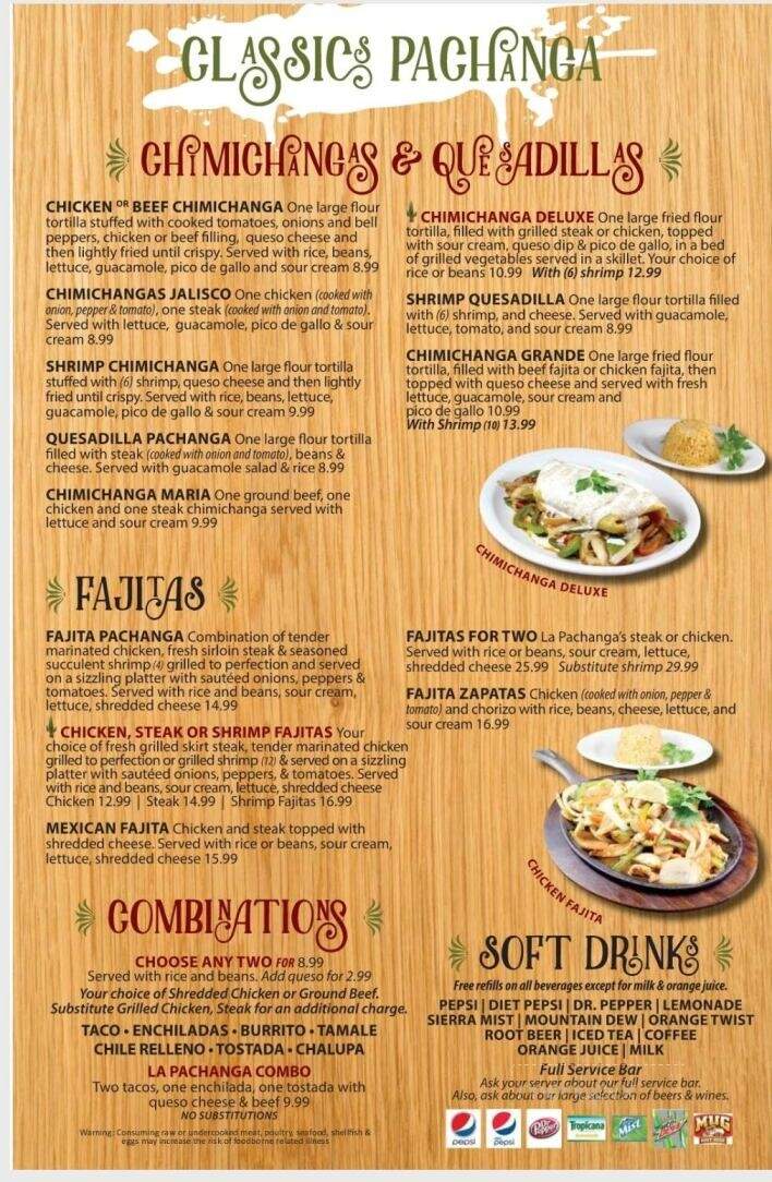 La Pachanga Mexican Restaurant - Herculaneum, MO menu_pic