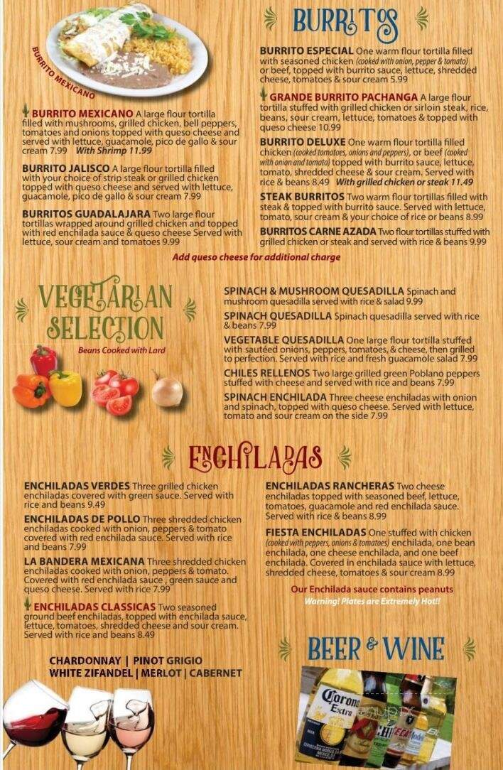 La Pachanga Mexican Restaurant - Herculaneum, MO menu_pic