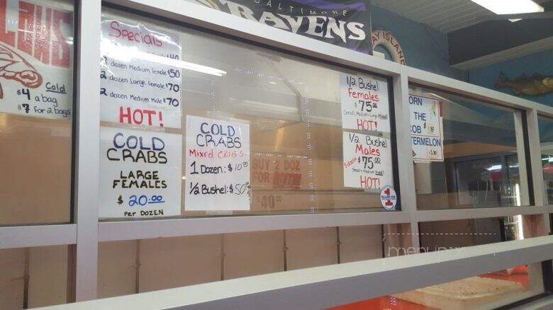 Bay Island Seafood Carry Out - Baltimore, MD menu_pic