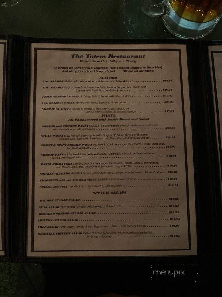 Totem Cafe - Lone Pine, CA menu_pic