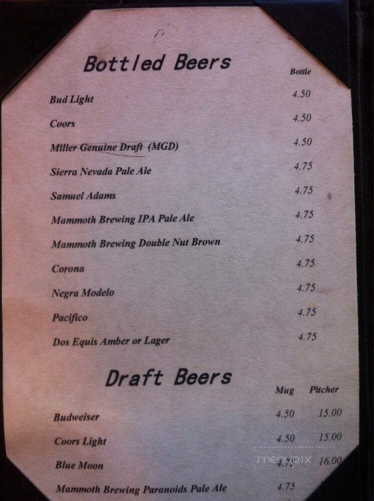 Totem Cafe - Lone Pine, CA menu_pic