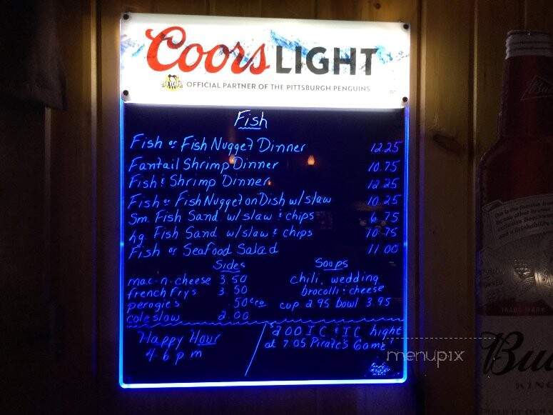 Harvey Run Inn - Freedom, PA menu_pic