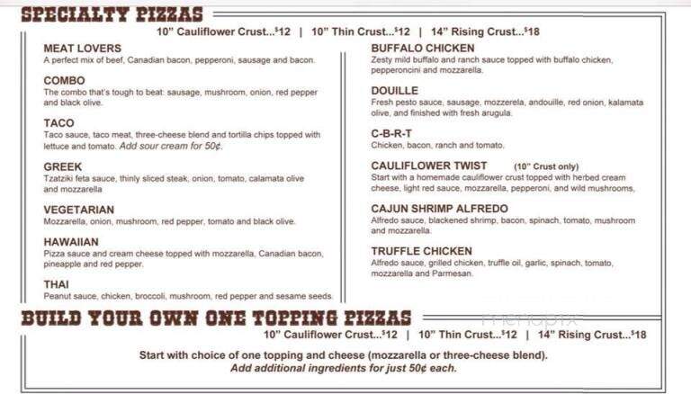 Ponderosa Saloon - Weston, NE menu_pic