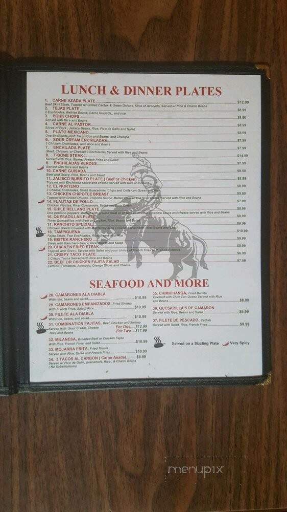 Guadalajara Taqueria - Cisco, TX menu_pic