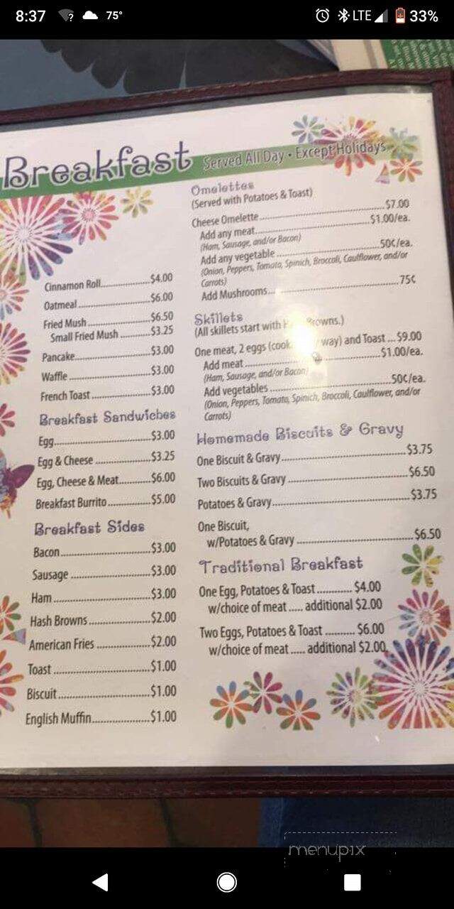 Bernadotte Cafe - Ipava, IL menu_pic