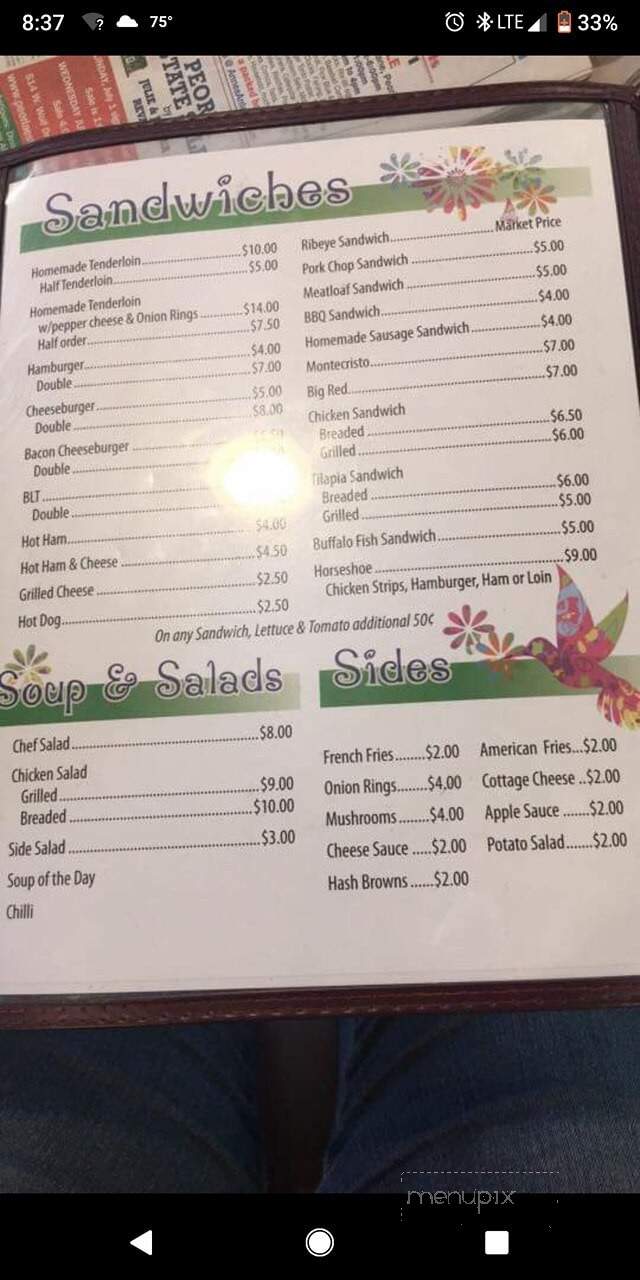 Bernadotte Cafe - Ipava, IL menu_pic