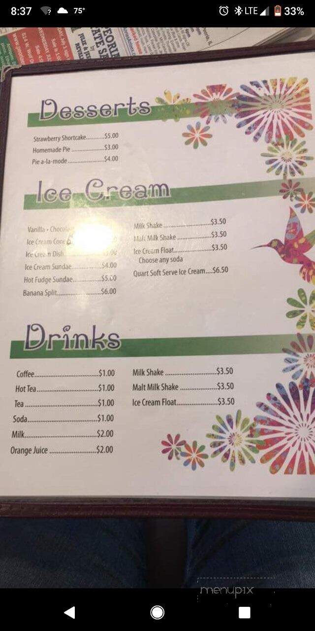 Bernadotte Cafe - Ipava, IL menu_pic