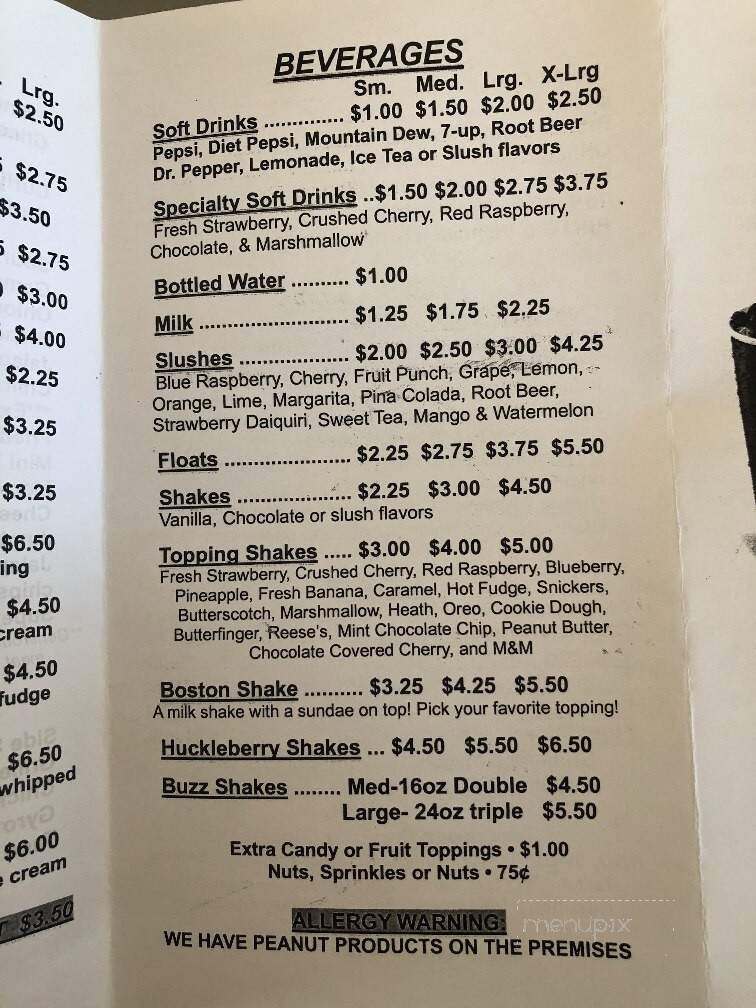 Dash Inn - Shelby, MT menu_pic
