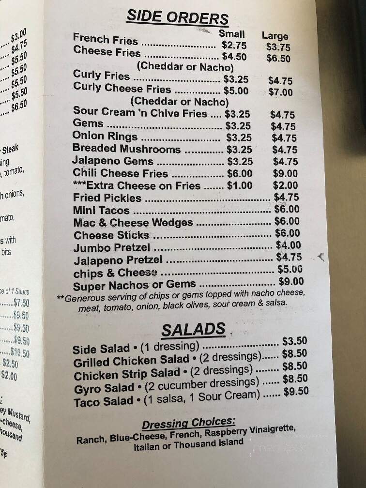 Dash Inn - Shelby, MT menu_pic