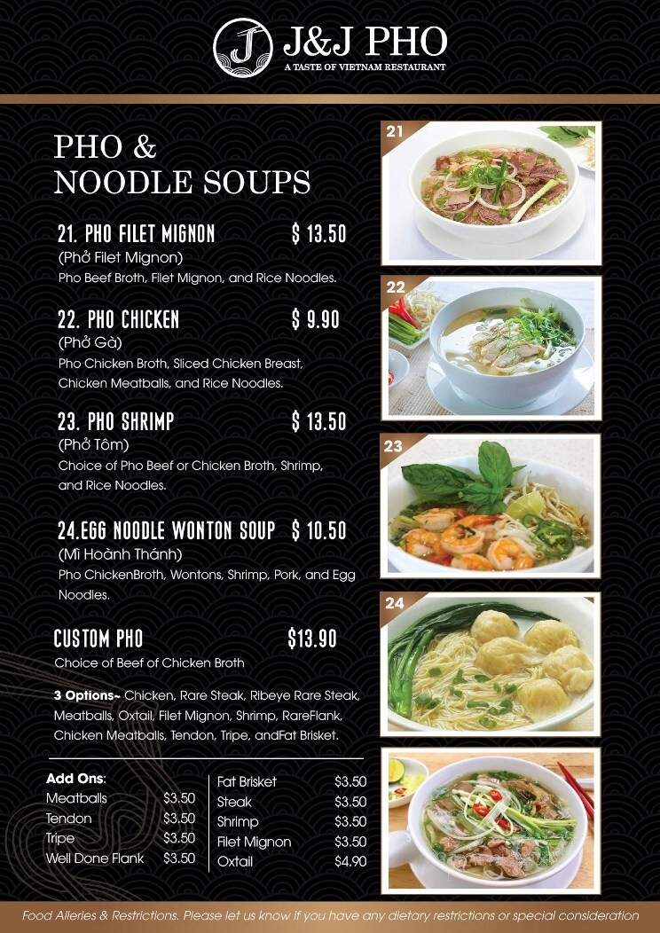 J&J Pho - Elkton, MD menu_pic