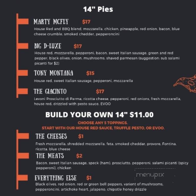 Pour House Pizza and Beer Garden - Hammond, LA menu_pic