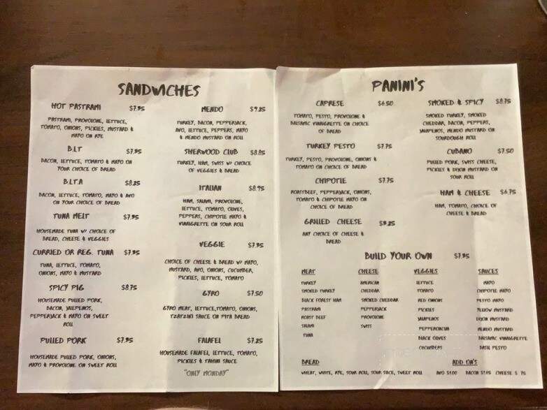 Karkar's Deli - Willits, CA menu_pic