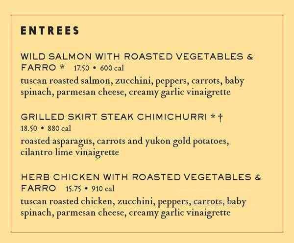 Cafe Nordstrom - Troy, MI menu_pic