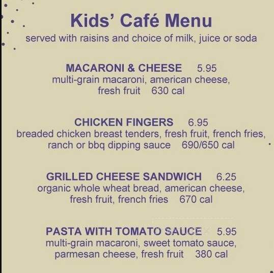 Cafe Nordstrom - Troy, MI menu_pic