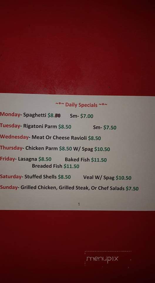 Pizza Star II & Restaurant - Three Springs, PA menu_pic