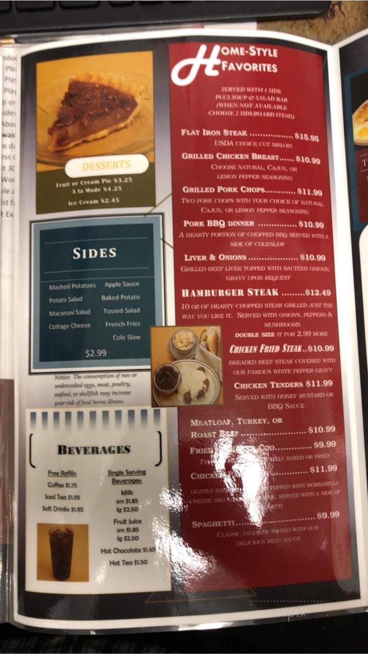 Roadhouse Restaurant - Kylertown, PA menu_pic
