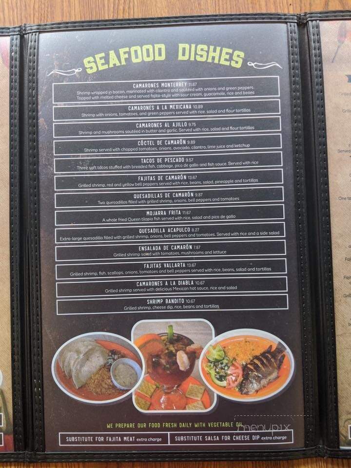Hacienda Mexican Restaurant - Logan, WV menu_pic
