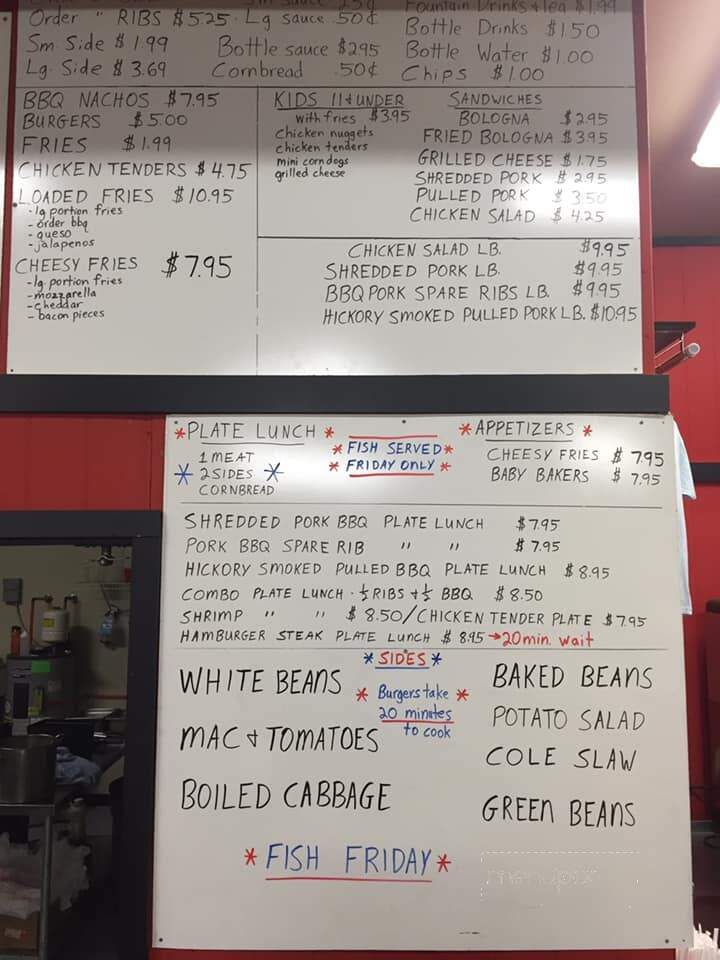 Jims Barbeque - Franklin, KY menu_pic
