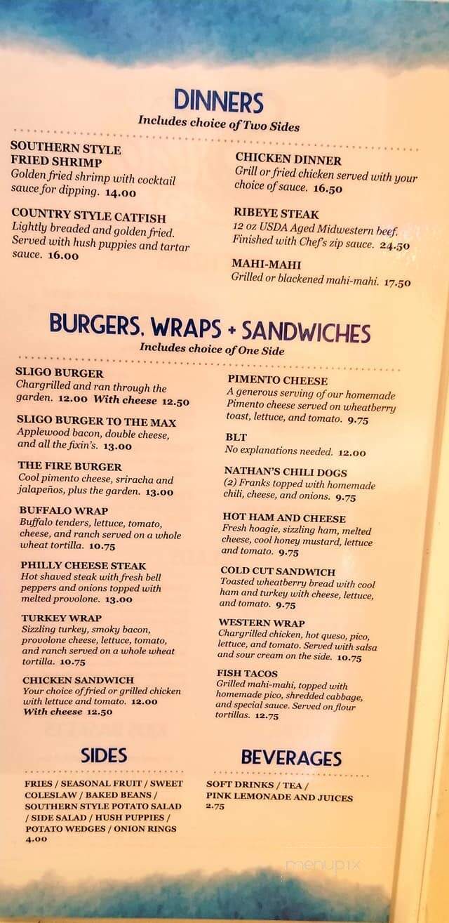 Wheelhouse Restaurant - Smithville, TN menu_pic