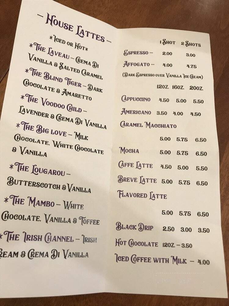 West Main Coffeehouse and Creamery - Prattville, AL menu_pic