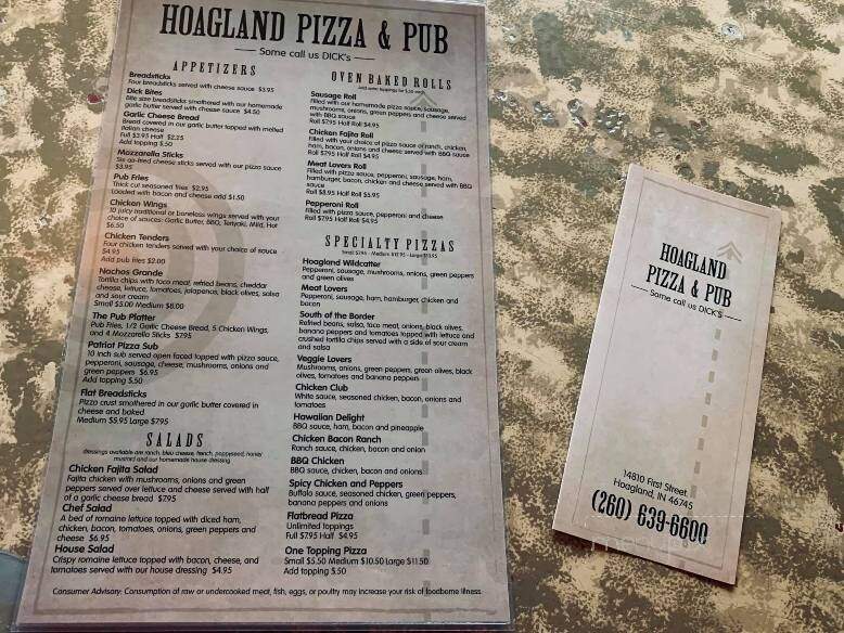 Hoagland Pizza & Pub - Hoagland, IN