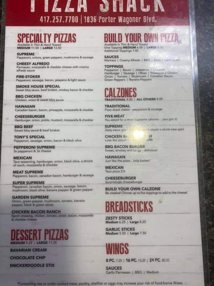 Pizza Shack - West Plains, MO