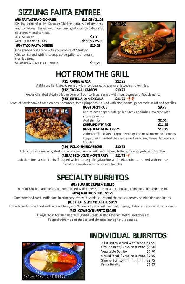 Jalapeno's Mexican Grill - Tuscaloosa, AL menu_pic