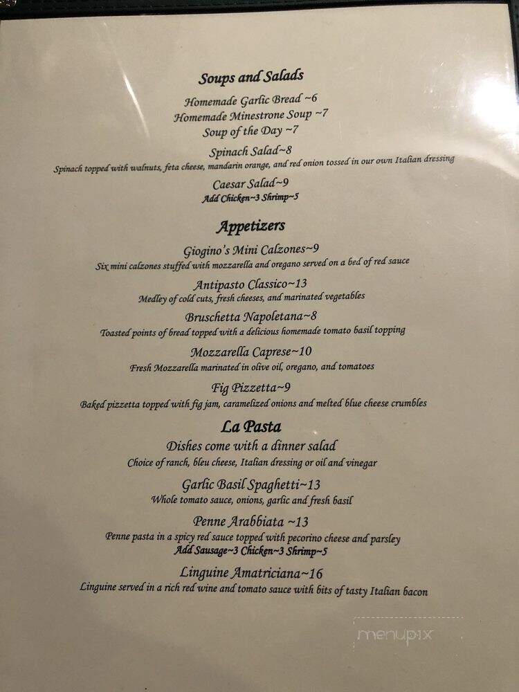 Ivano's Italian Restaurant - Stateline, NV menu_pic