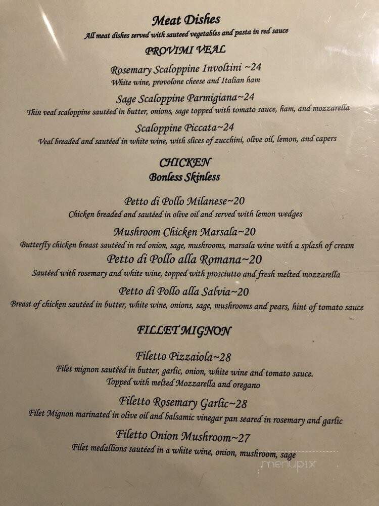 Ivano's Italian Restaurant - Stateline, NV menu_pic
