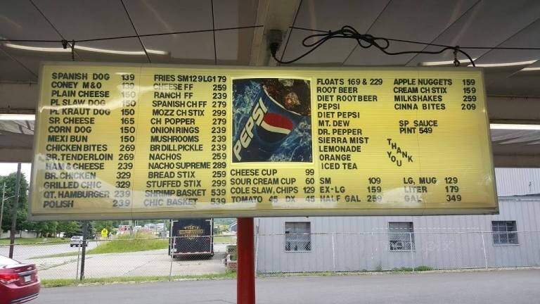 B-K Root Beer - Wabash, IN menu_pic