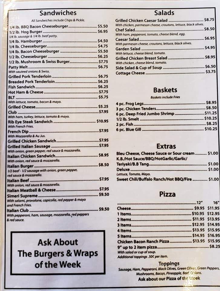 Simeri's Beardsley St Tavern - Elkhart, IN menu_pic