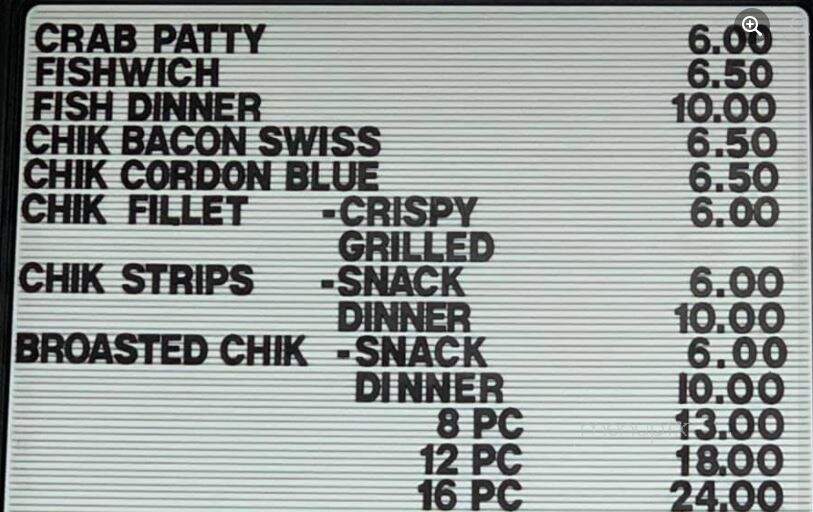Big Cone Drive Inn - Lamoure, ND menu_pic